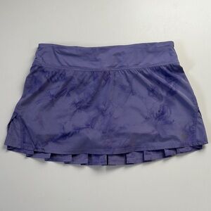 Lululemon purple tie dye speed skirt